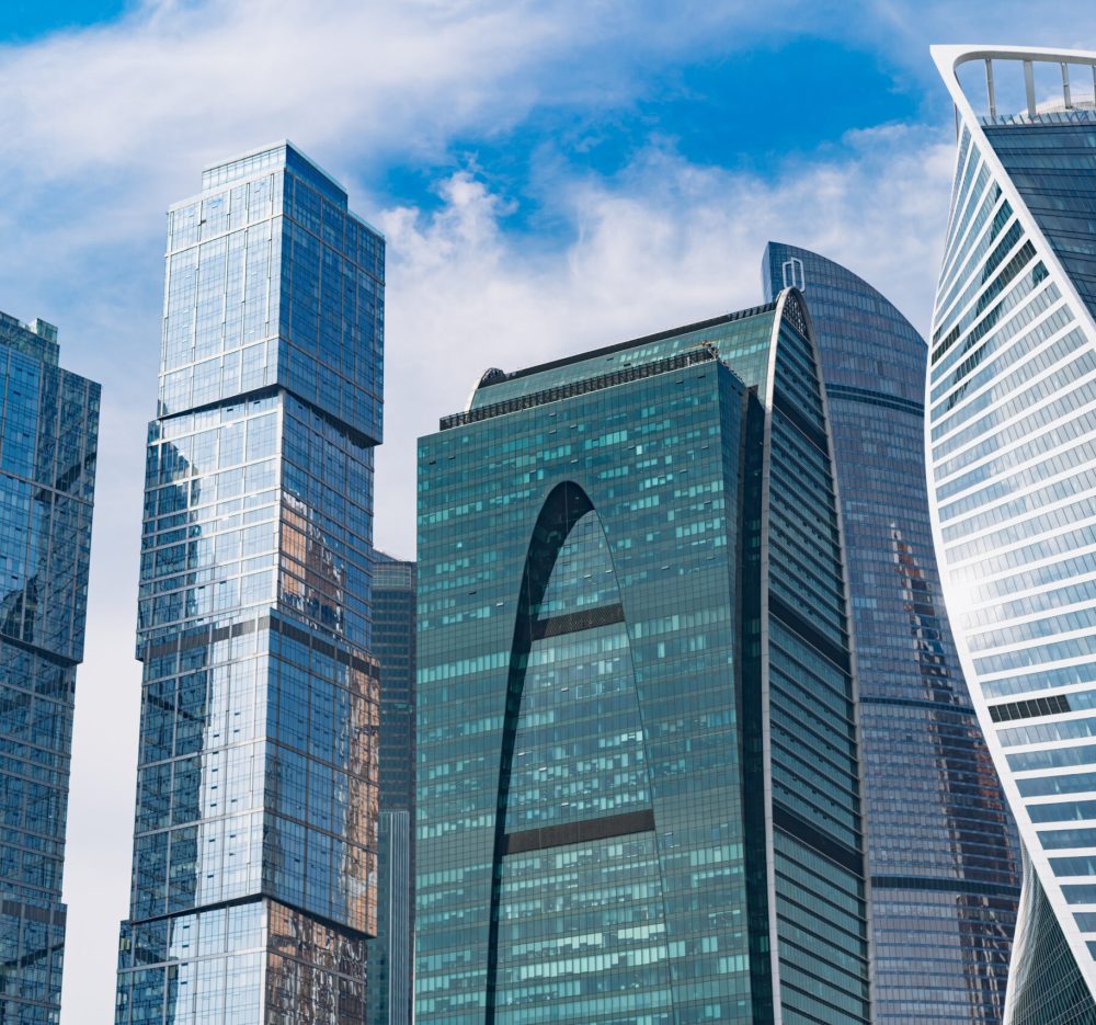 skyscrapers in Moscow city, Russia. High quality photo